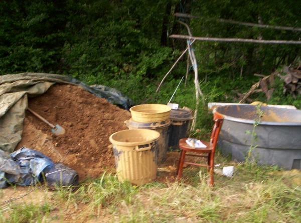 Le filon de terre provient de mon terrassier, bonne fraction d&#039;argile et peu des graviers, facilement décelables