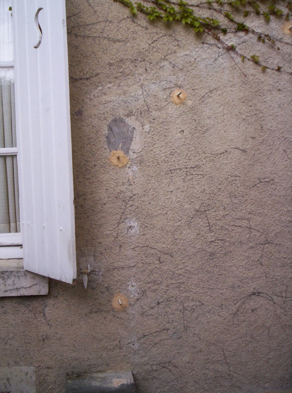 Tout a été fixé dans des vieux avec des scellements chimiques