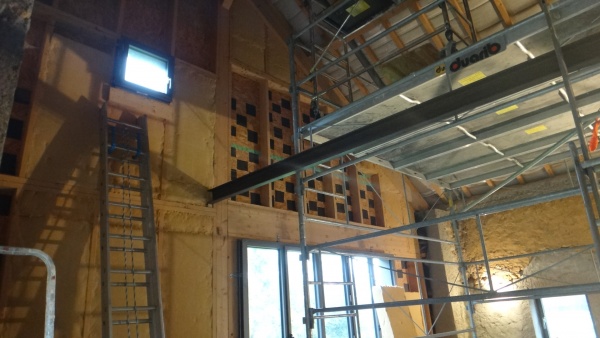 Installation de plateforme de 3*3m pour le travail en hauteur