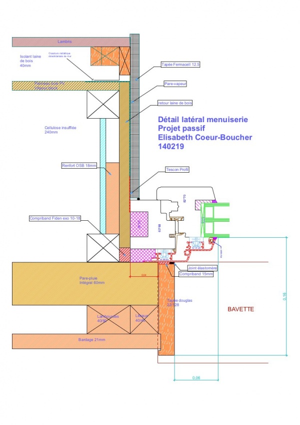 Montage latéral des menuiseries pour amoindrir les ponts thermiques